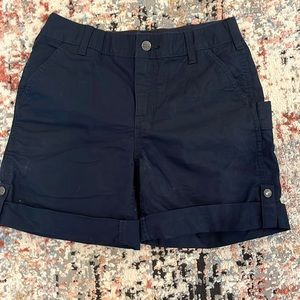 Navy blue Carhartt Carpenter shorts